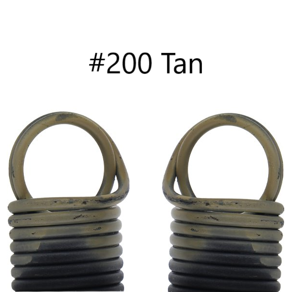 Pair of Garage Door Extension Springs with Clipped Ends 27" x 48" 8' High Doors