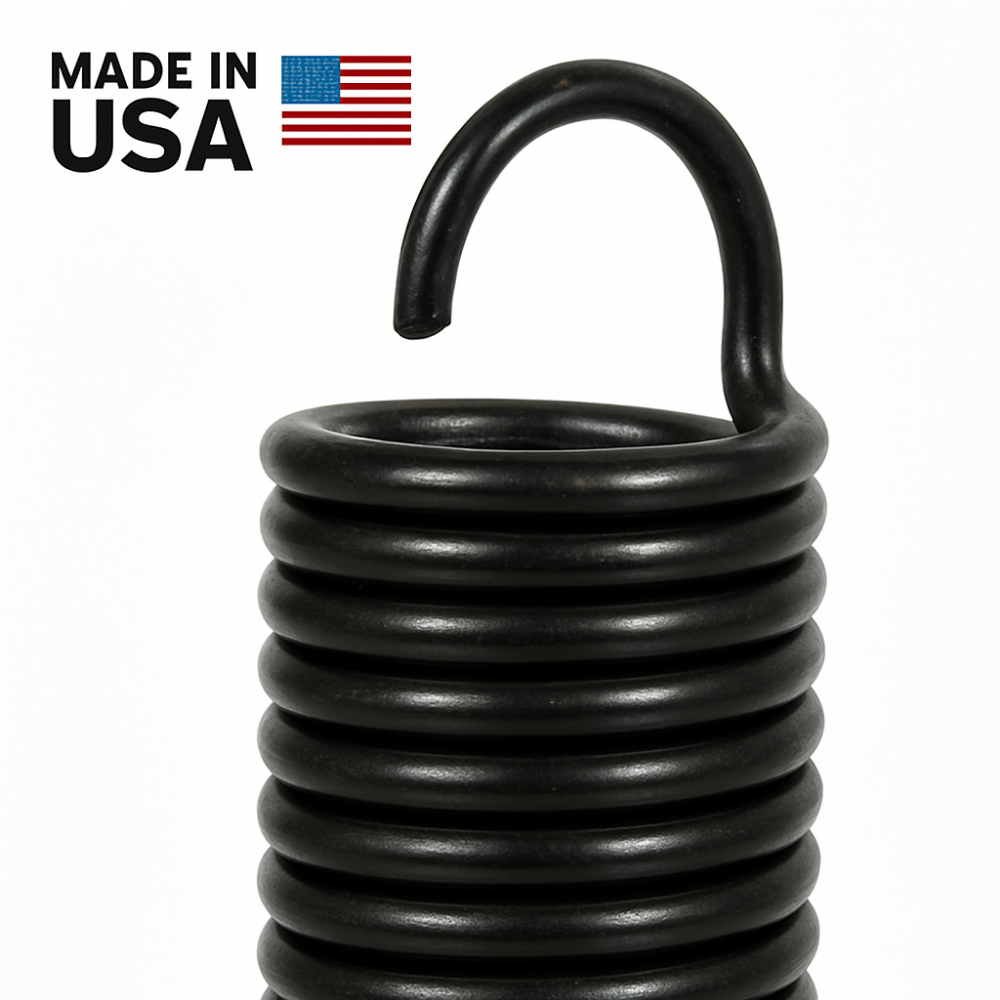 Pair of Garage Door Extension Springs (25" X 42") for 7' High Doors Open Single ends.