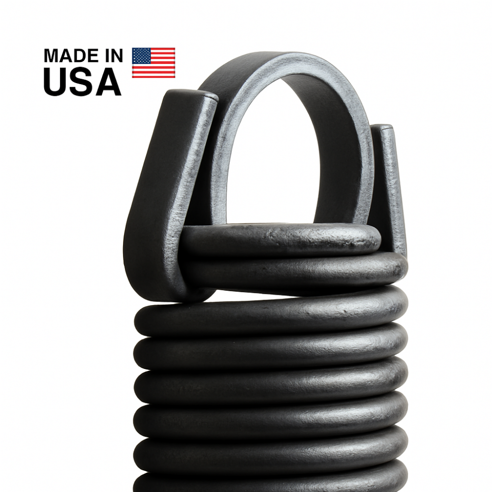 Pair of Garage Door Extension Springs with Clipped Ends (27” x 48”) for 8’ Doors.