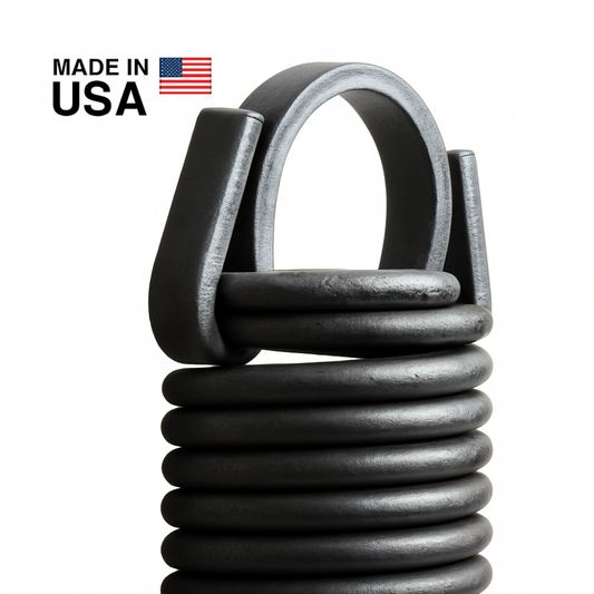 Pair of Garage Door Extension Springs with Clipped Ends (27” x 48”) for 8’ Doors.