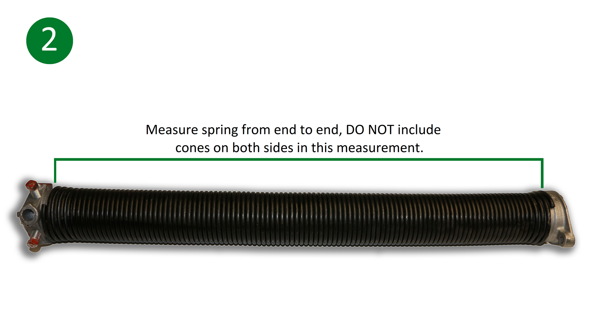 Garage Door Torsion Springs with cones All Sizes
