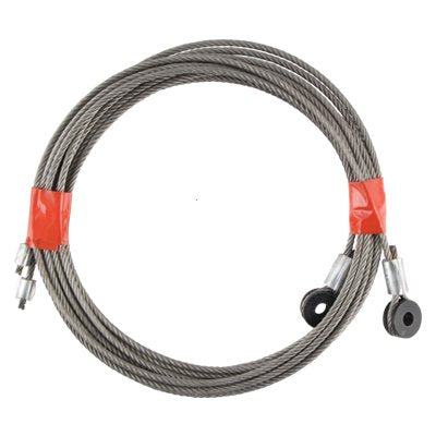 Pair of T-Style Truck & Trailer Door Cable Assemblies 1/8” 7x19