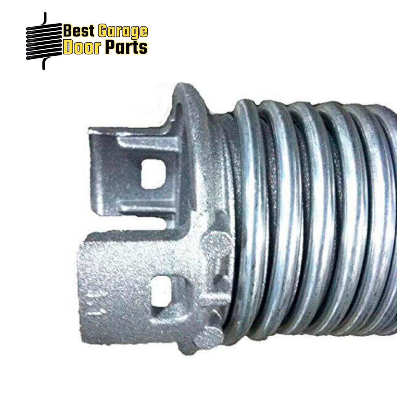 EZ-Set Galvanized White A LW Torsion Spring, .218 Wire x 1.75” ID x 42”  with Cones